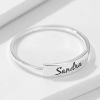 Full Silver Name Ring