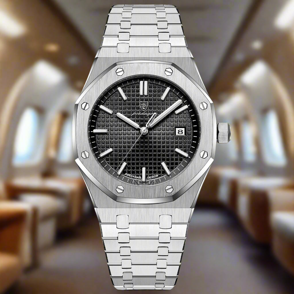 Luxury Men's Watch Waterproof Luminous Stainless Steel