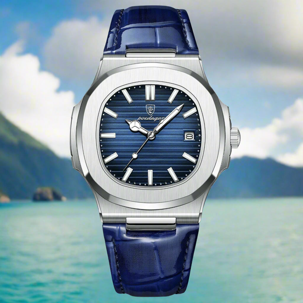 Luxury Man Watch Waterproof Luminous Leather Watch Any Occasion