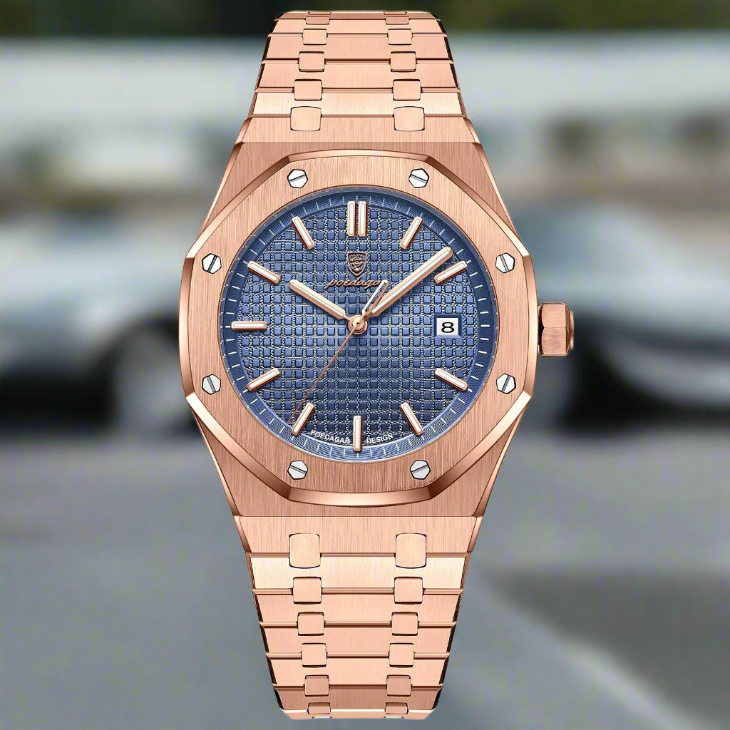 Luxury Men's Watch Waterproof Luminous Stainless Steel