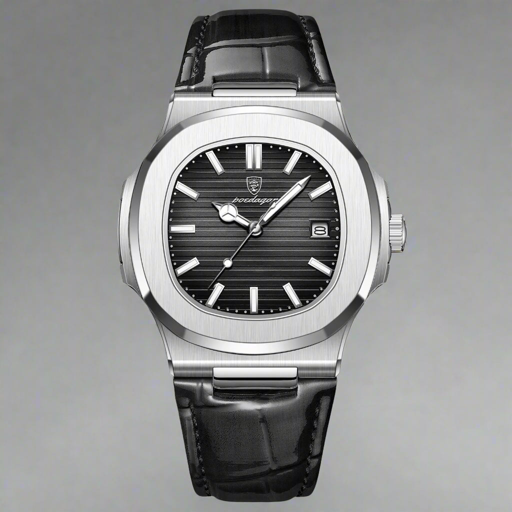 Luxury Man Watch Waterproof Luminous Leather Watch Any Occasion